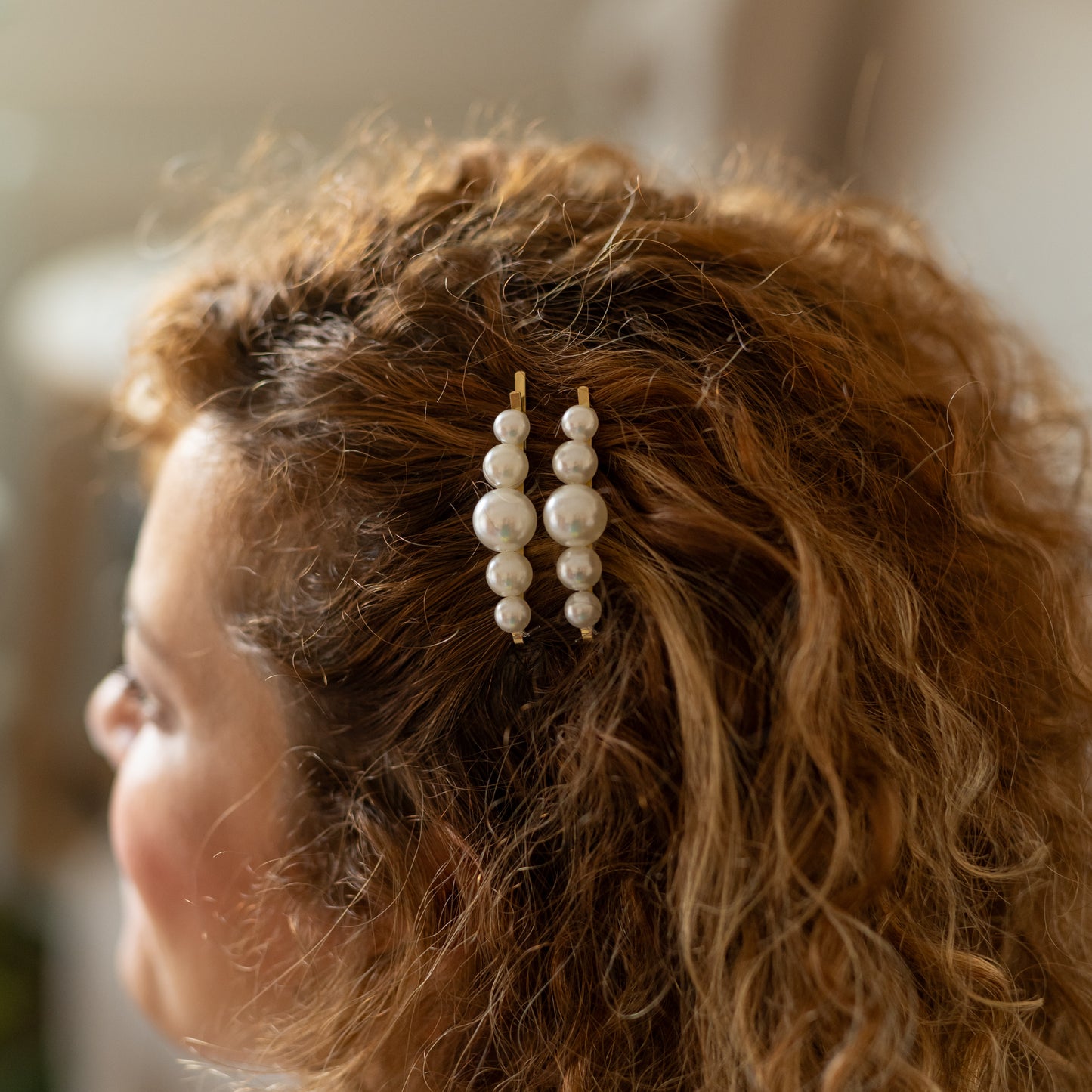 Hair Slide with Pearls