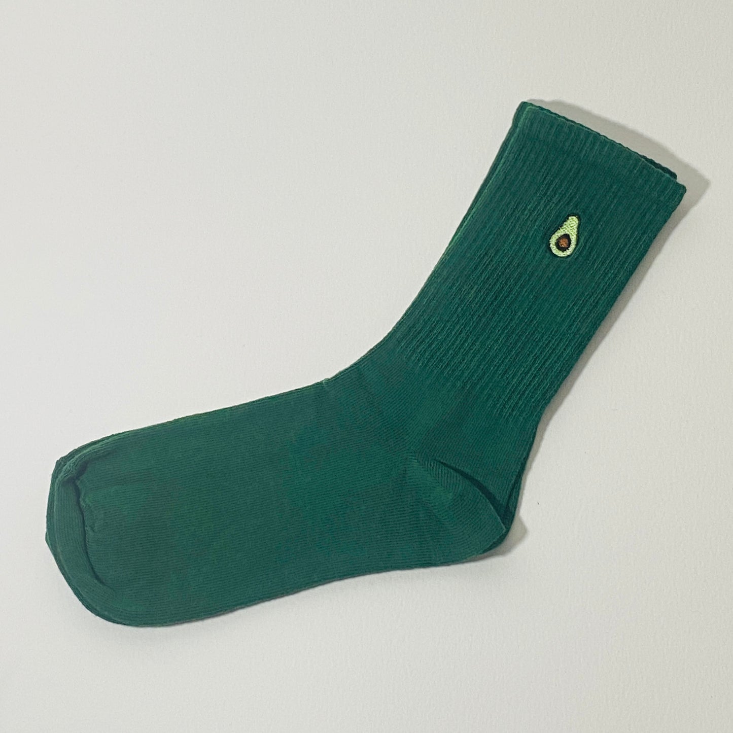 Avocado Embroidered Socks