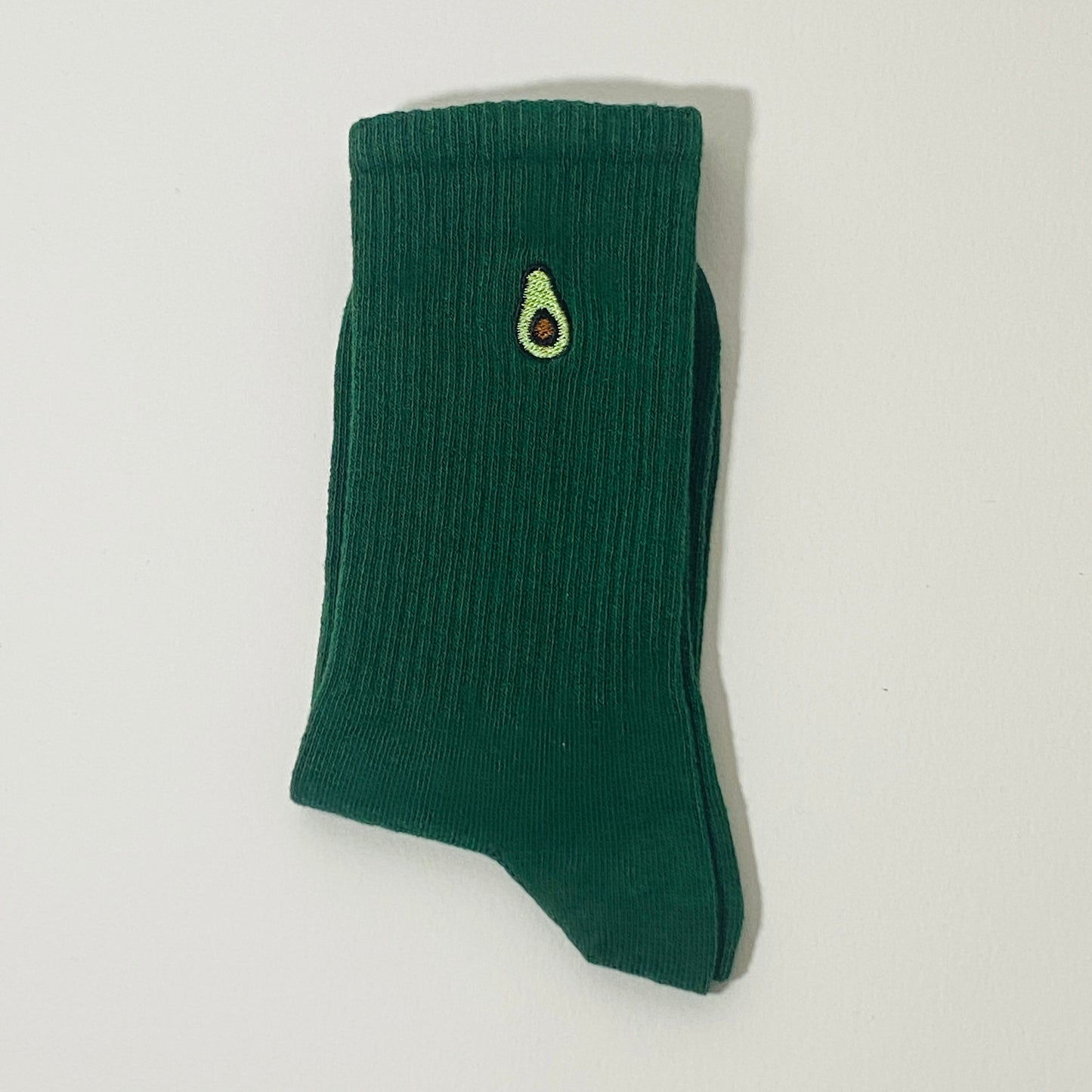 Avocado Embroidered Socks