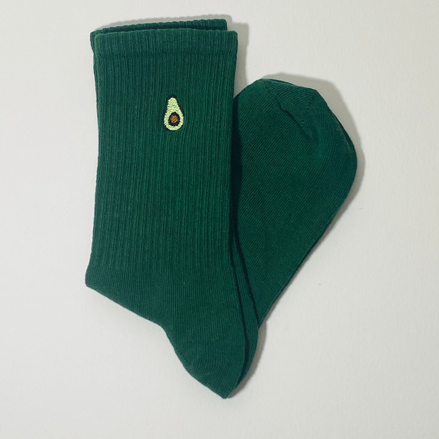 Avocado Embroidered Socks