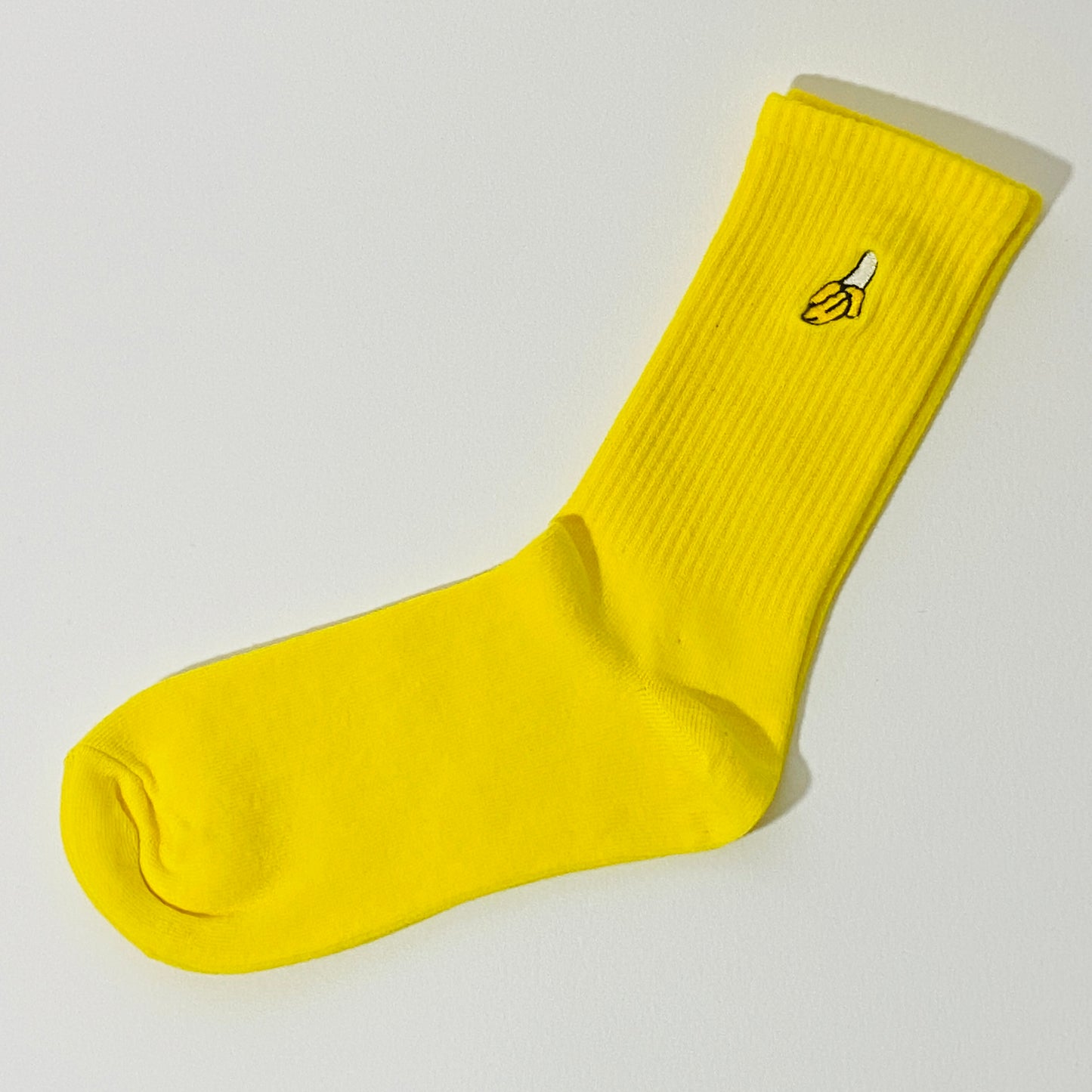 Banana Embroidered Socks