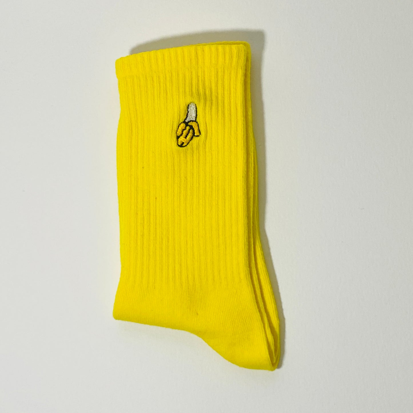 Banana Embroidered Socks