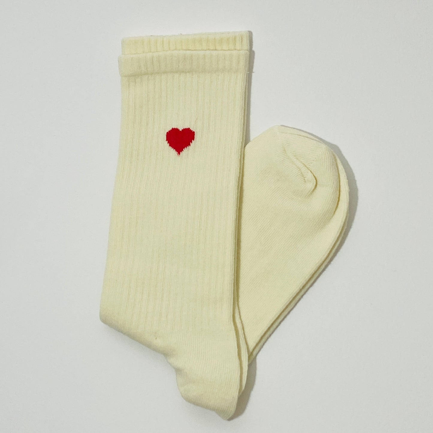 Socks With Heart Pattern