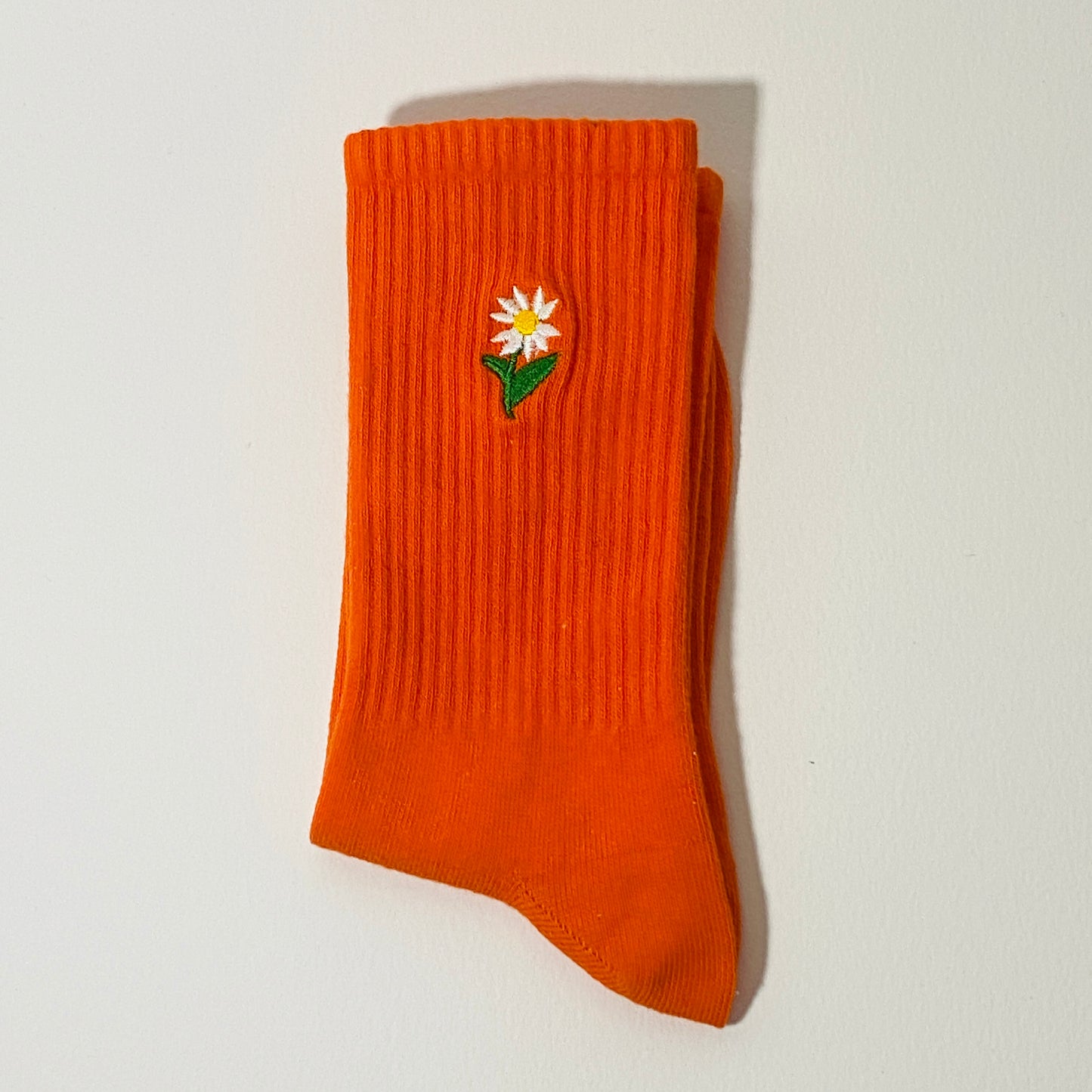 Daisy Embroidered Socks