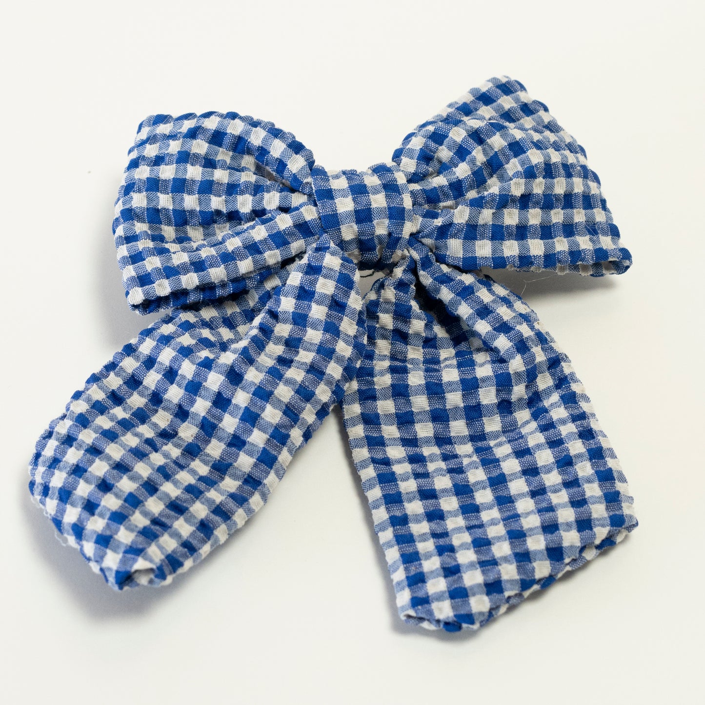 Gingham Hair Bow Small Square