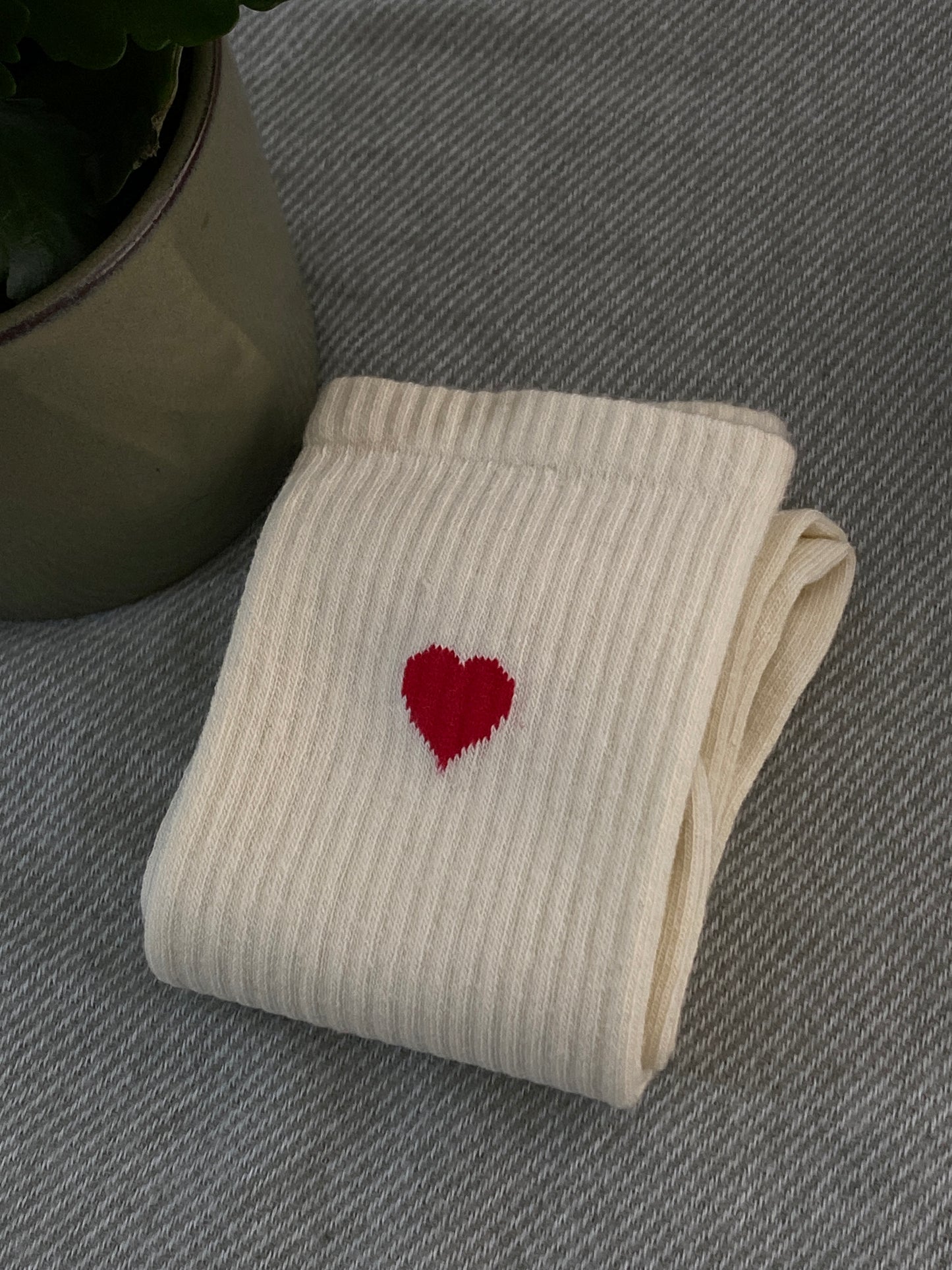 Socks With Heart Pattern