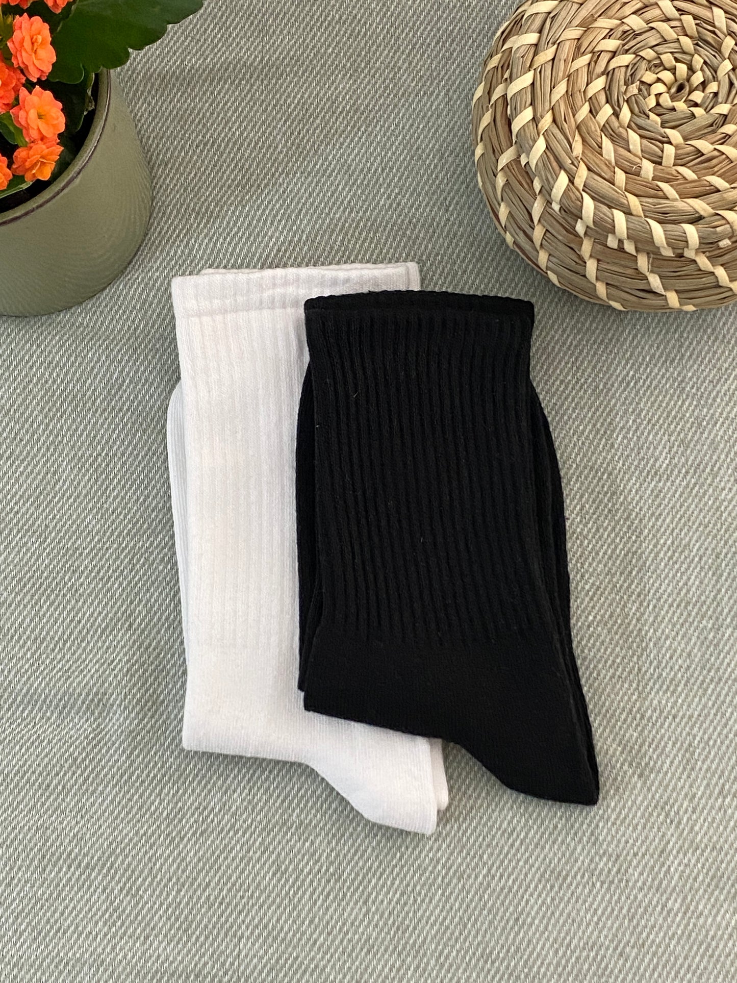 Black and White Socks