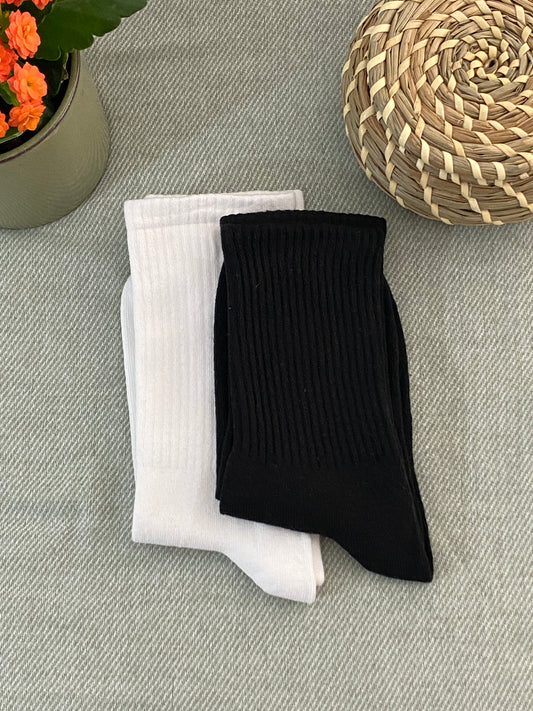 Black and White Socks