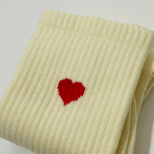 Socks With Heart Pattern