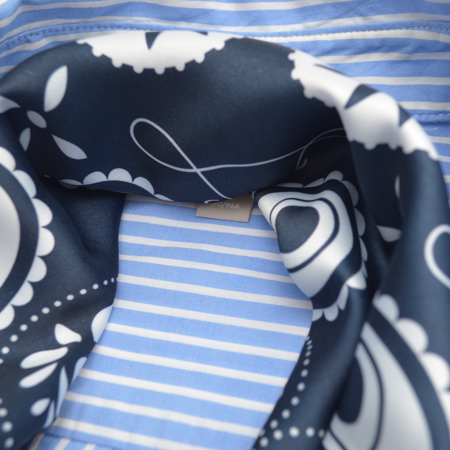 Navy Paisley Neck Scarf