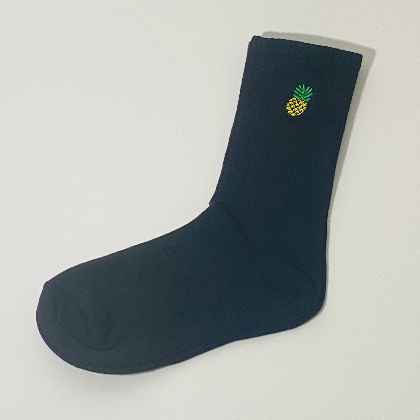 Pineapple Embroidered Socks