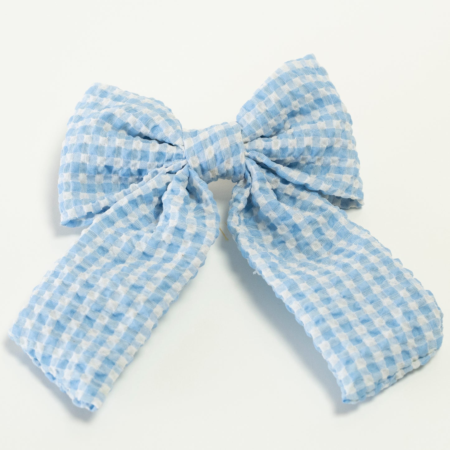 Gingham Hair Bow Small Square