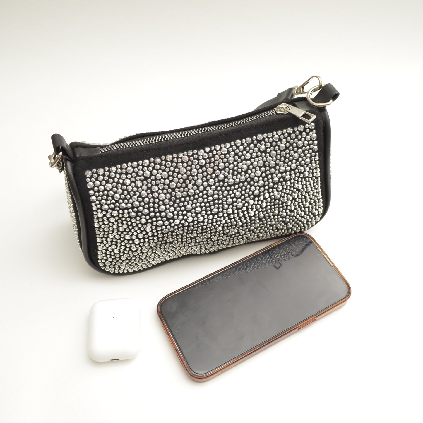 Silver Sparkle Shoulder Bag