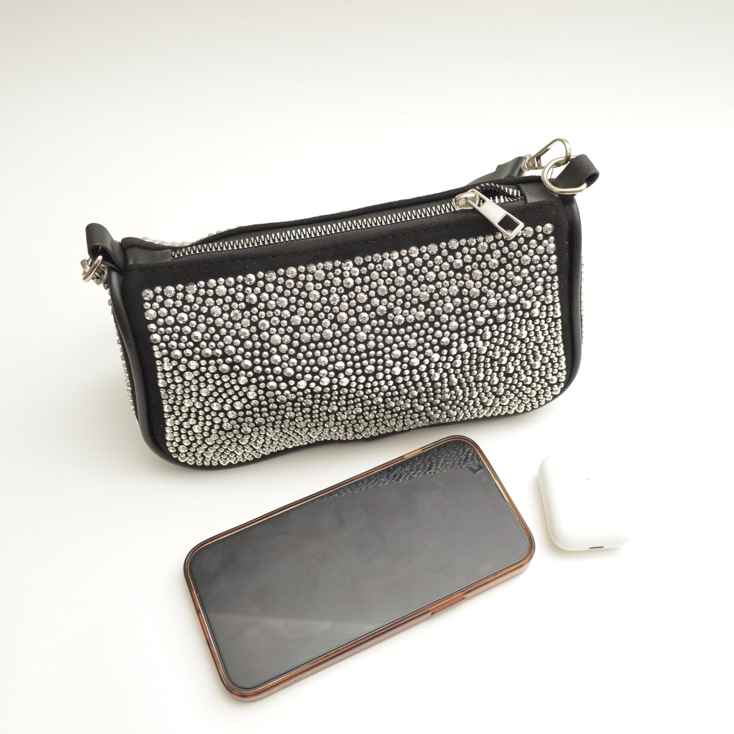 Silver Sparkle Shoulder Bag