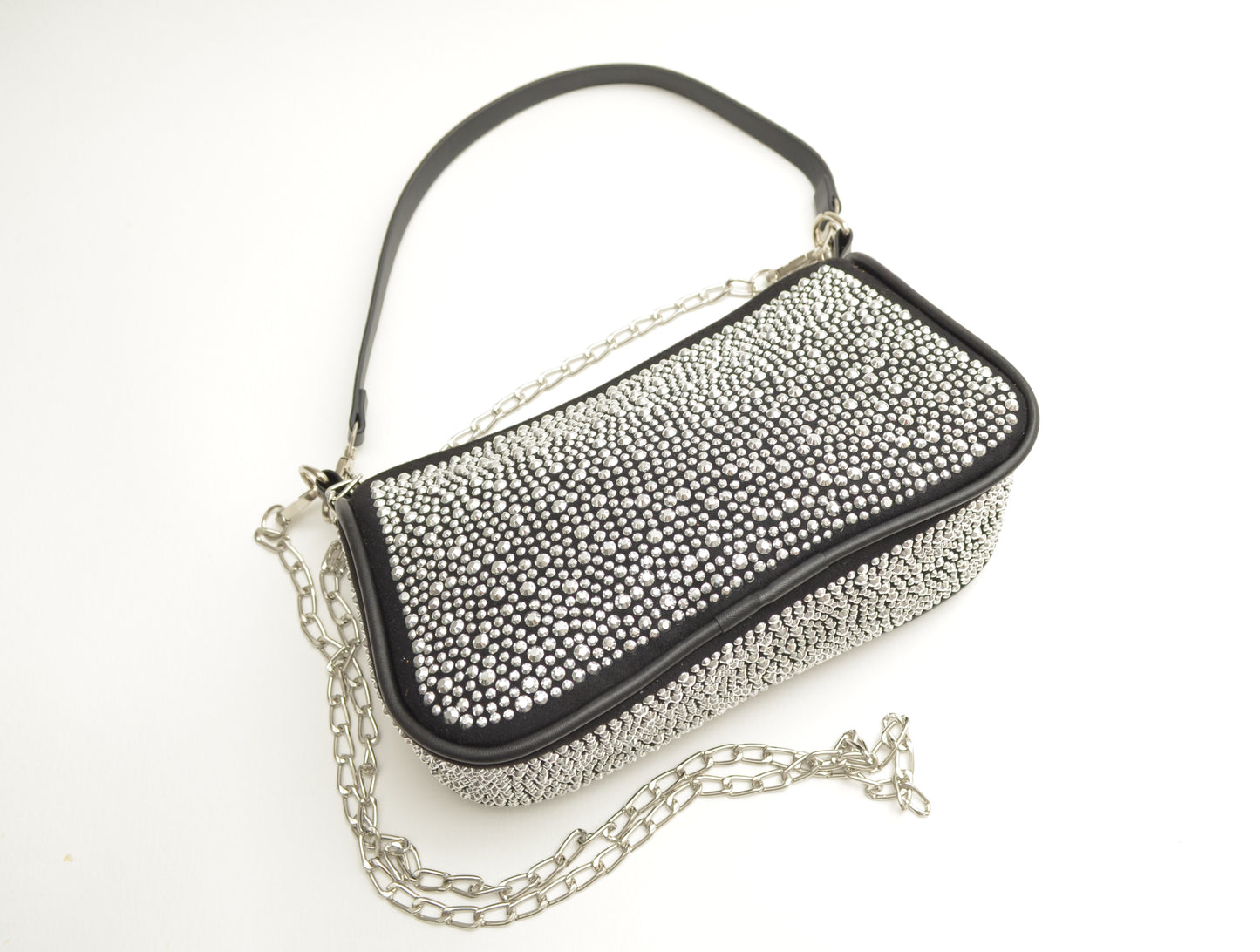 Silver Sparkle Shoulder Bag