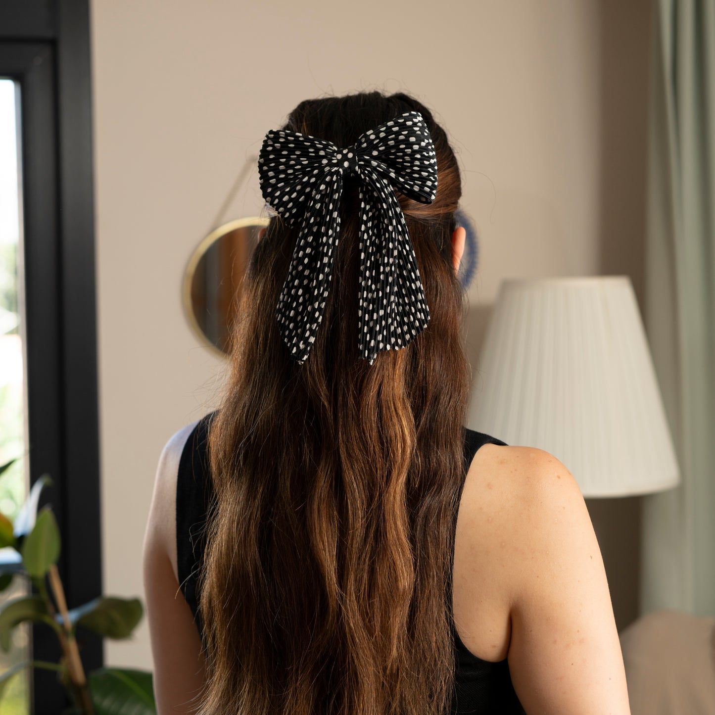 Polka-Dot Hair Bow