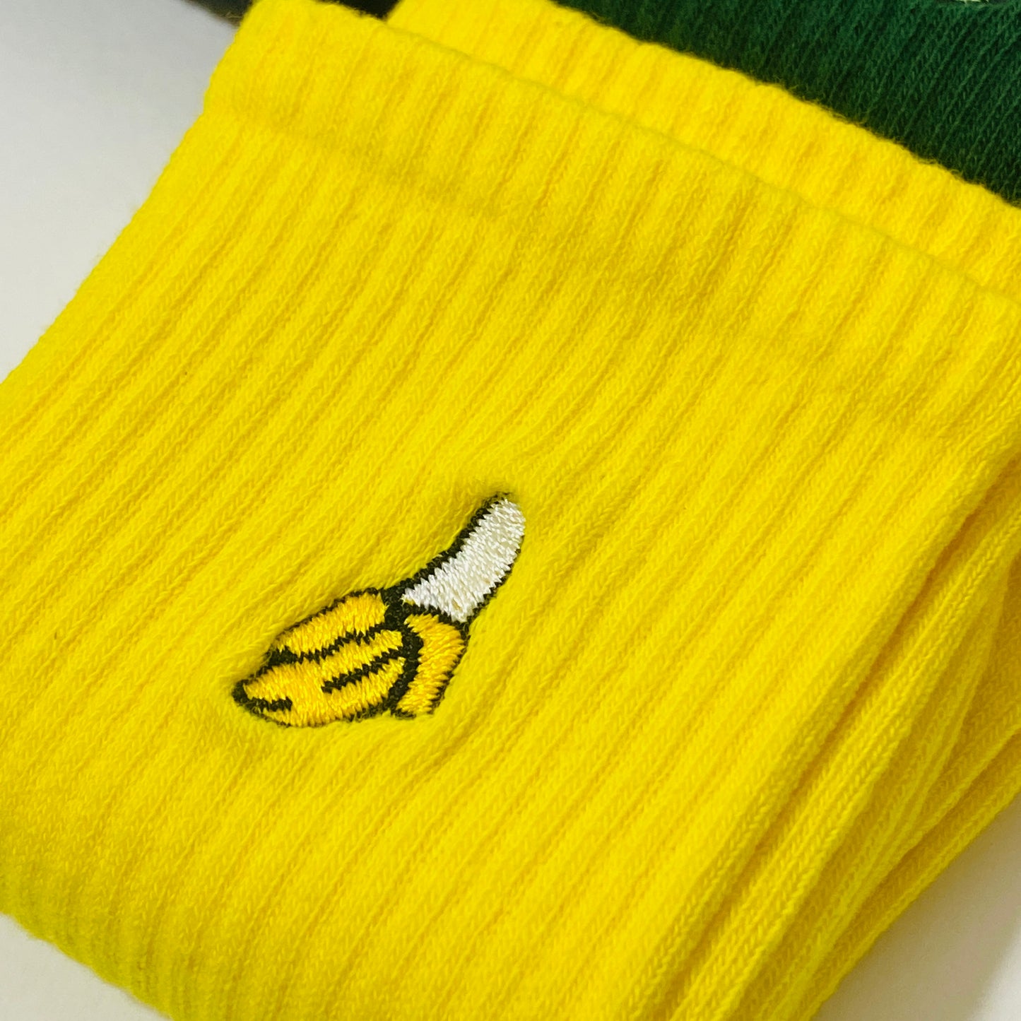 Banana Embroidered Socks