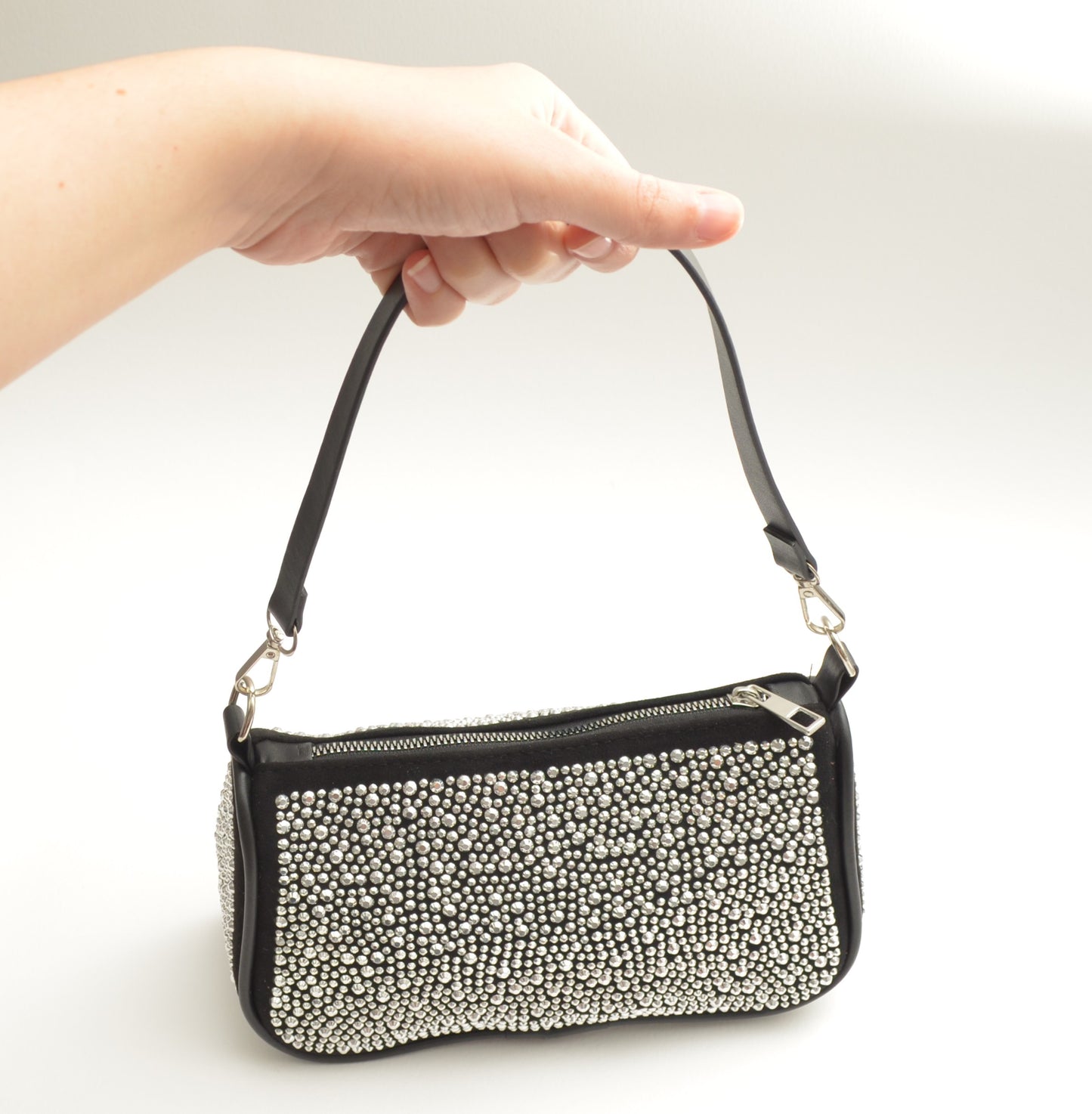 Silver Sparkle Shoulder Bag