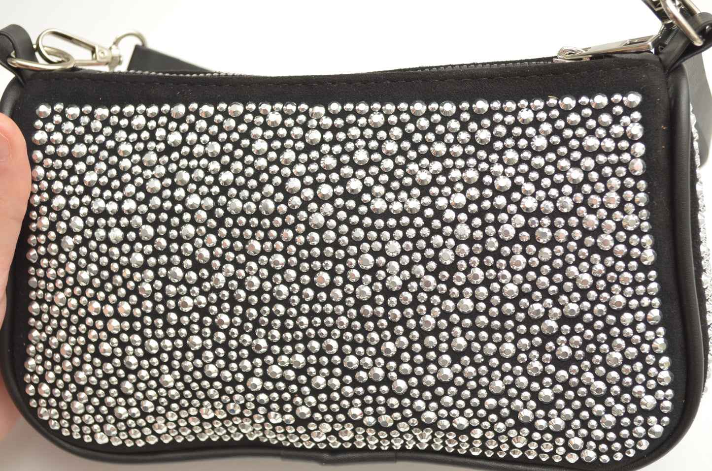 Silver Sparkle Shoulder Bag