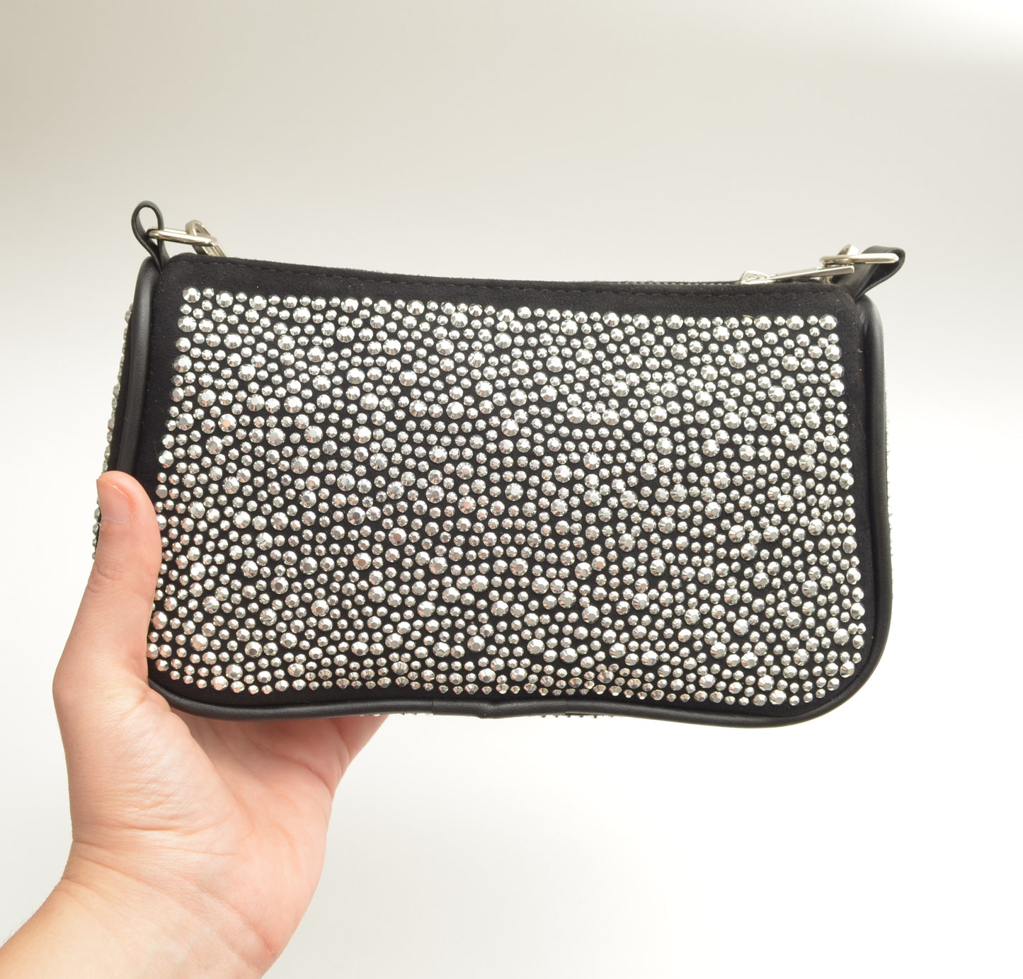 Silver Sparkle Shoulder Bag