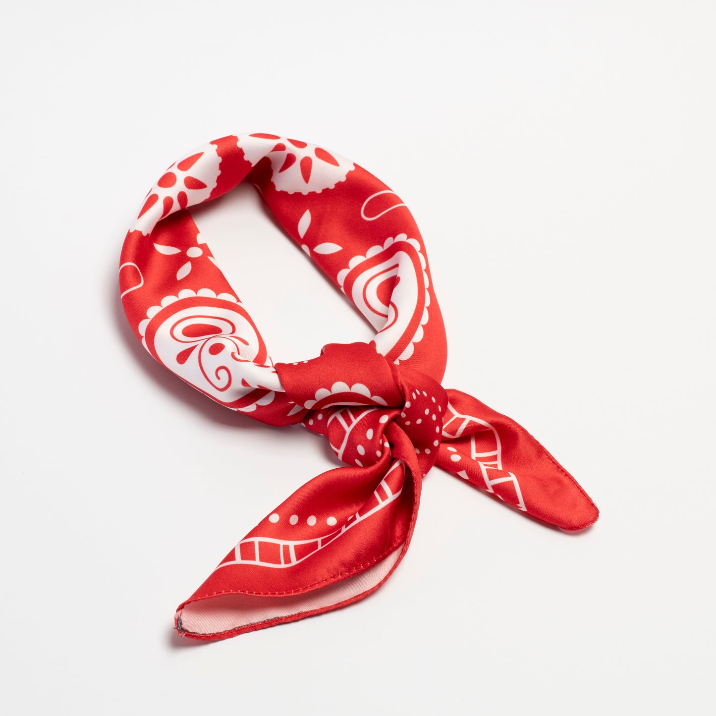 Red Paisley Neck Scarf